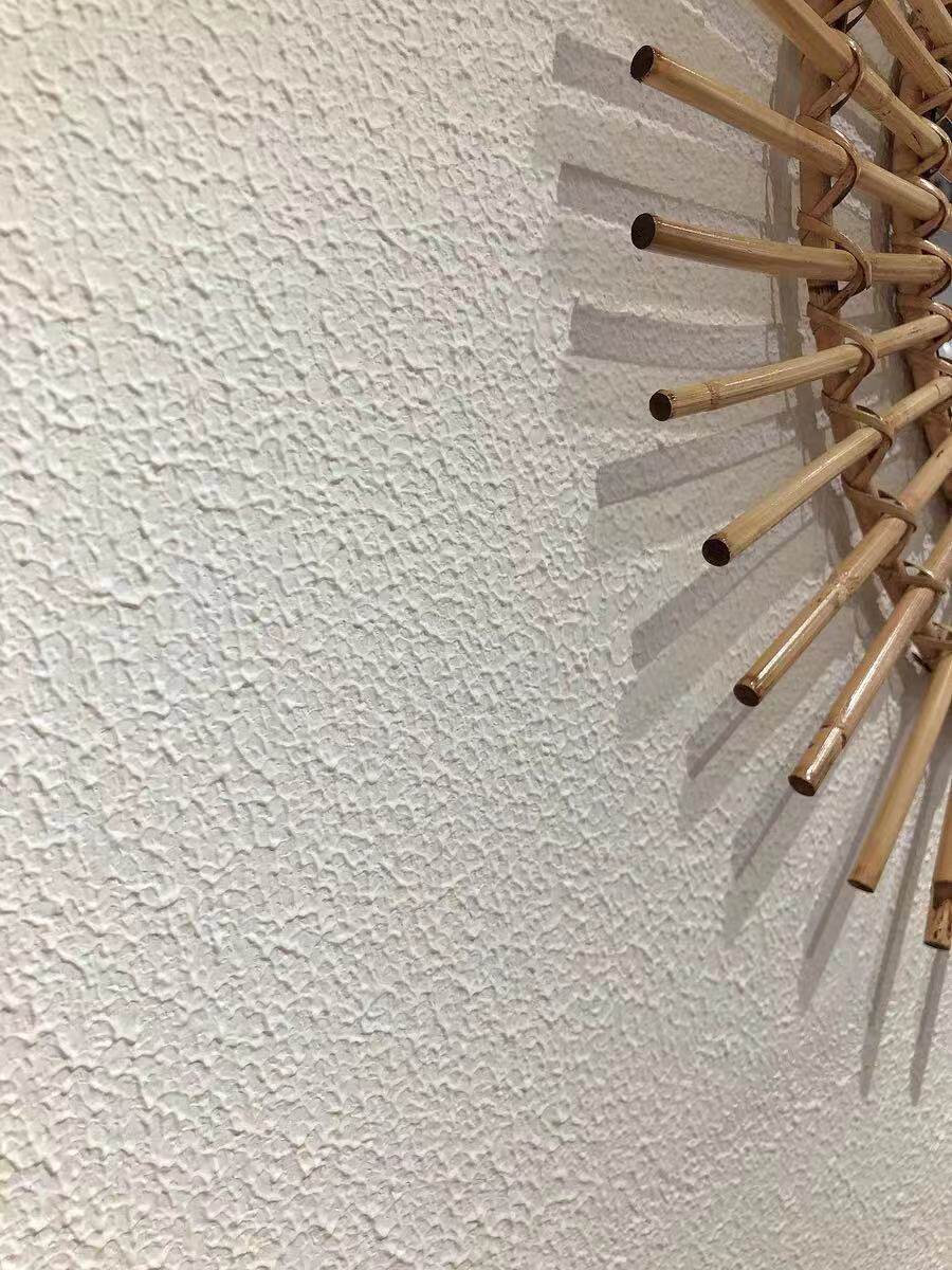 浅黄色弹性拉毛艺术肌理漆室内外通用凹凸不平纹理服装店质感涂料