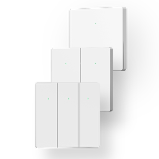 Matter乐天派智能开关零火版 单开双开三开开关面板 全屋智能家居 Homekit直连Wi-Fi连接