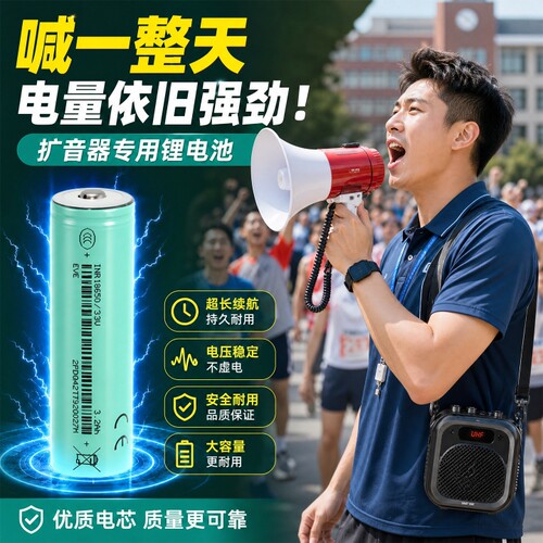 尖头亿纬锂能锂电池18650