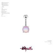 一枚钉儿渐变猫眼眼珠脐钉钛钢f136钛合金新手基础肚脐钉脐环新款