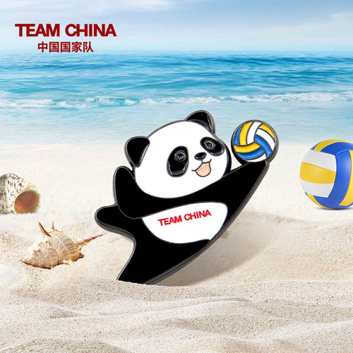 TEAMCHINA熊猫运动造型徽章