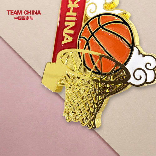 TEAMCHINA篮球框金属徽章