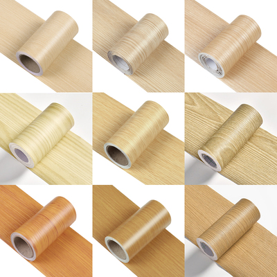 原木色木纹贴纸修复遮丑地板贴