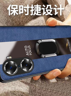 适用荣耀60手机壳适用华为honor60的新款曲屏全包防摔lsa一an00硅胶保护套anoo男六十女曲面钢化膜士生外后壳