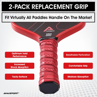 pickleball匹克拍龙骨手胶吸湿排汗手胶匹克拍握把缠绕带红色手胶