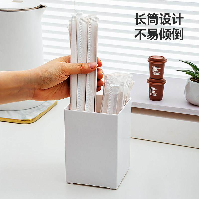 吸管收纳盒子奶茶咖啡店专用勺子置物架商用快餐一次性筷子竹签筒