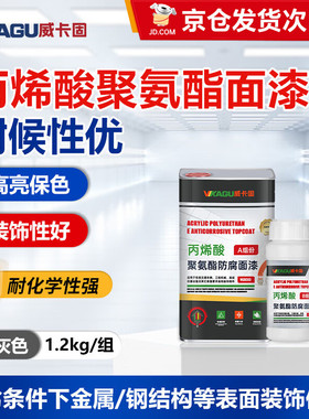 威卡固丙烯酸聚氨酯防腐面漆钢结构铁门机械设备金属防锈漆VGSC03