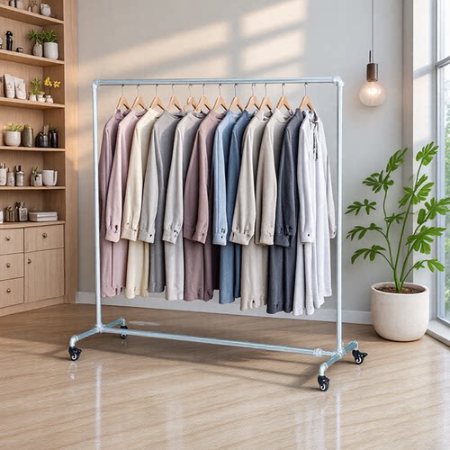 直播间挂衣架服装店展示架可移动