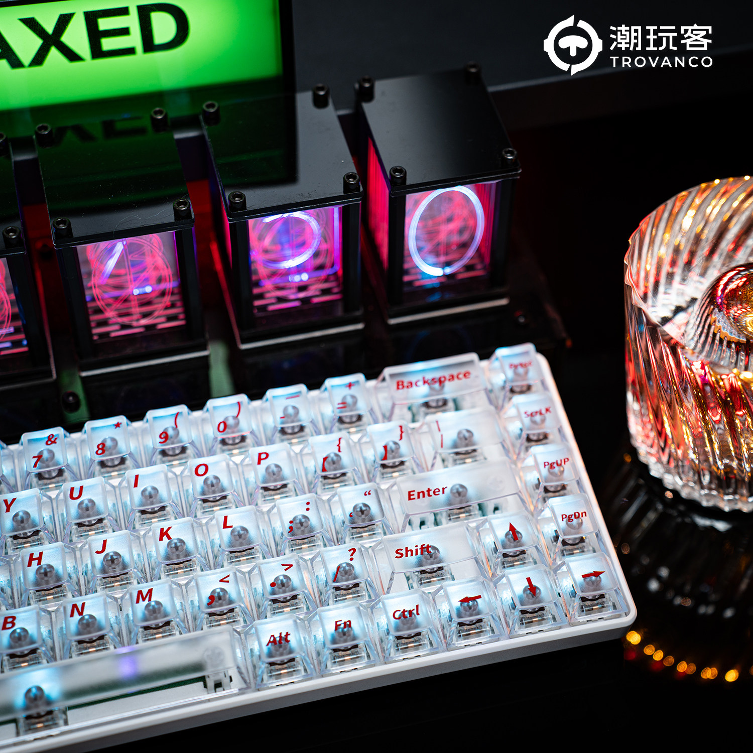 潮玩客PC透明机械键盘键帽正刻雾透个性一整套68/75/87/98/108键,电脑硬件/显示器/电脑周边,键帽,淘宝优惠券,粉丝福利购,淘宝优惠卷