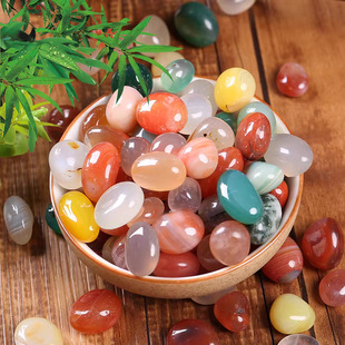 南京雨花石原石天然五彩石鹅卵石鱼缸彩色小石头玛瑙造景花盆铺面