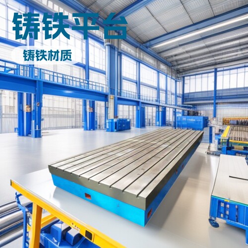 厂家铸铁平台T型槽焊接平板方块刮研装配工作台非标CNC机床加工件