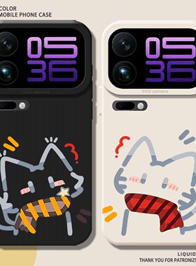 围巾小猫适用小米15手机壳17promax红米k80情侣k90可爱note13pro小众14/k70e/turbo5max/k60/civi5pro/12/k50