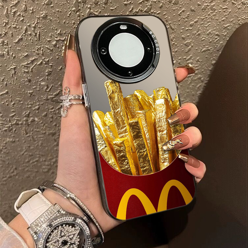 黄金薯条手机壳麦门m记招财暴富