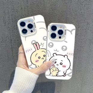 chiikawa乌萨奇适用苹果17pro情侣iphone16小八opporeno14吉伊vivox100一加ace5飞鼠iqooz9镂空findx8 neo7se