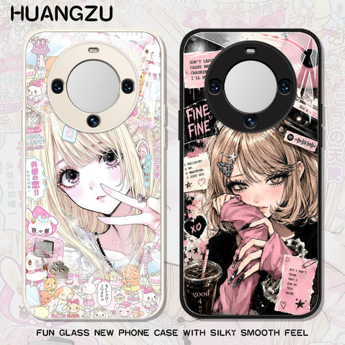 适用动漫古早少女手机壳萌系