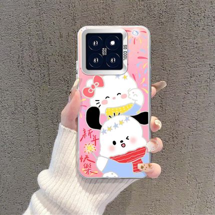 hellokitty新年适用小米15手机壳17promax红米k90帕恰狗turbo4pro烟花k80/note13pro/14ultra/k70/12/k60/k50