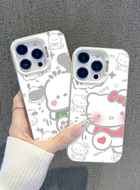 小狗适用苹果17手机壳iphone14情侣opporeno15小猫vivox200可爱findx8卡通s50一加ace6/12/iqooz9/neo/findx9