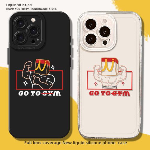 适用健身手机壳麦门肌肉男减肥