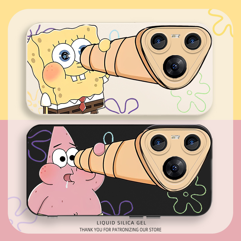 海绵宝宝手机壳情侣可爱创意小众