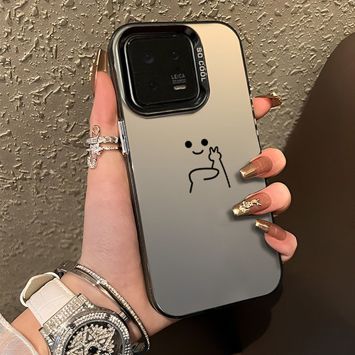 搞怪火柴人情侣手机壳可爱创意