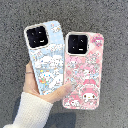 三丽鸥手机壳适用小米17玉桂狗14pro红米k90情侣note15pro美乐蒂civi4pro可爱k80卡通13少女turbo4/k70/60/12