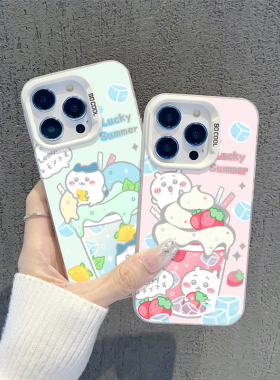chiikawa手机壳适用苹果17乌萨奇iphone14情侣opporeno13小八findx8多巴胺vivox200奶茶s19魅族iqooneo11一加