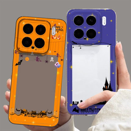 万圣节拍立得适用小米17promax手机壳15红米k80可放小卡turbo4pro照片k90相框note13pro/14/k70/k60/civi5pro