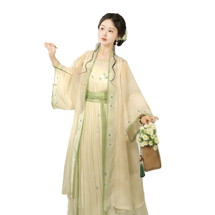 汉尚豪依【长歌】新款宋制汉服女原创改良夏季日常褙子长干寺套装