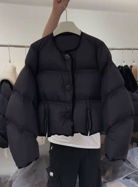 韩系高级感棉袄女宽松休闲加厚棉衣冬季时尚保暖棉服小个子外套