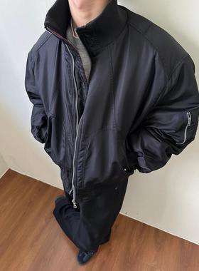 MADEEXTREME Bomber廓形宽松短款飞行员棉服夹棉冬季保暖夹克外套