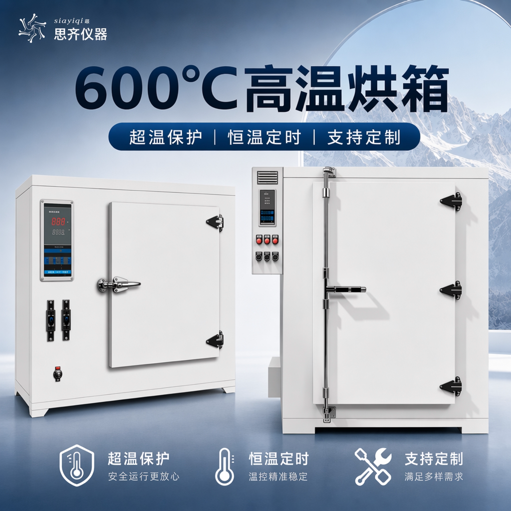 工业用高温烤箱特氟龙400-500-600度实验室电热鼓风恒温干燥烘箱