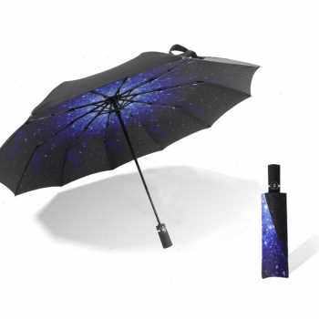 双层10骨大号全自动伞女抗风便携三折伞男个性创意晴雨两用学生i.