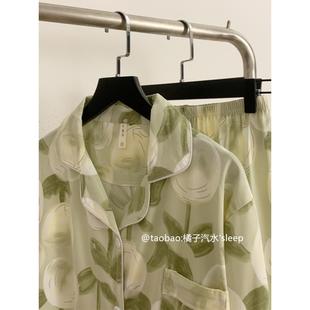 睡衣女秋季 2023新款 FZS小清新可宽外穿春休闲学生网红年家居服松