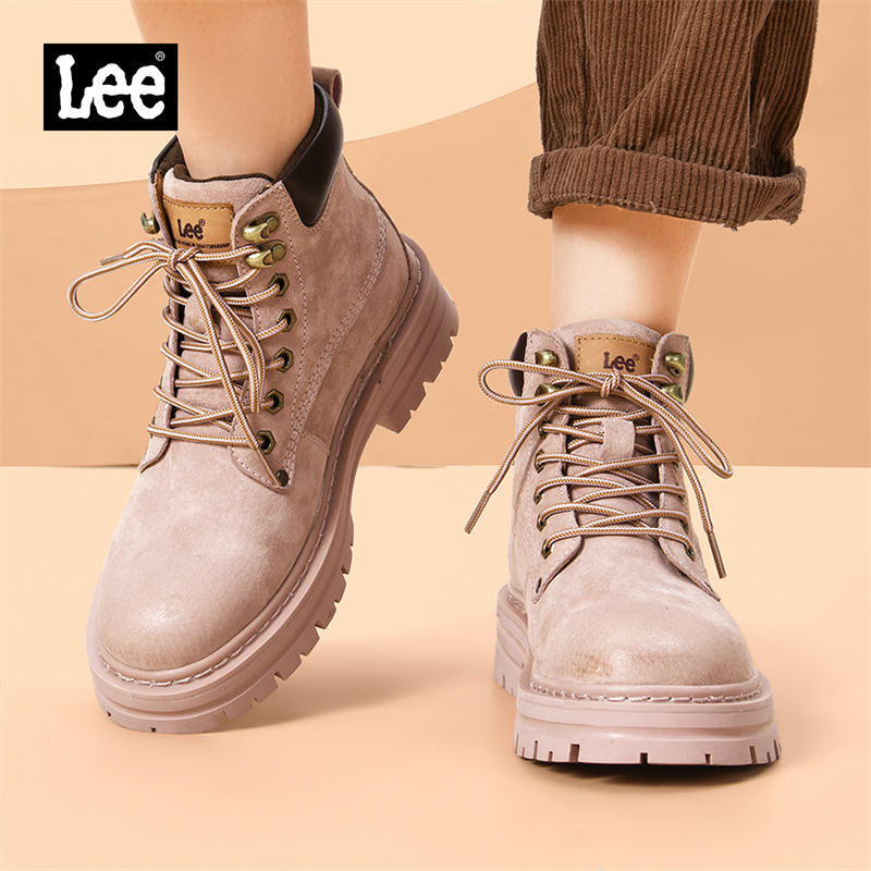 Lee马丁靴女款英伦风工装靴