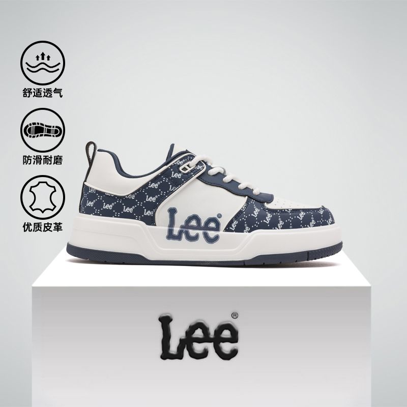 Lee运动拼色休闲板鞋防滑耐磨