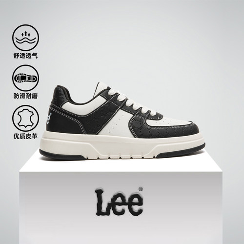 Lee真皮运动休闲板鞋男
