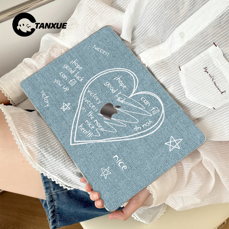 【可爱牛仔爱心】冰透磨砂保护壳