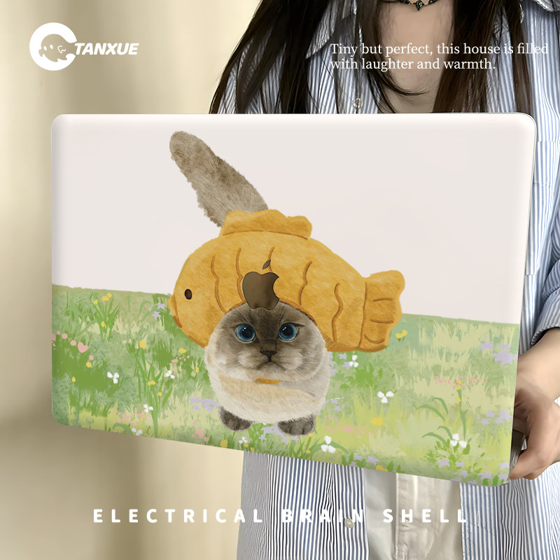 可可甜心酱适用于苹果华为电脑macbook保护壳macbookair保护套macbookpro笔记本14寸13.3外壳云感磨砂保护壳