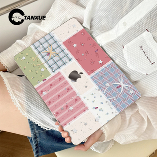 檀雪碎花韩系适用于苹果华为macbookpro保护壳2025macbook套air13笔记本mac电脑壳轻薄透明保护套云感磨砂壳