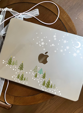 柏林的雪适用于苹果华为电脑macbook15保护壳mac笔记本新款2025檀雪M2pro15寸macbookair13膜M3轻薄冰晶壳