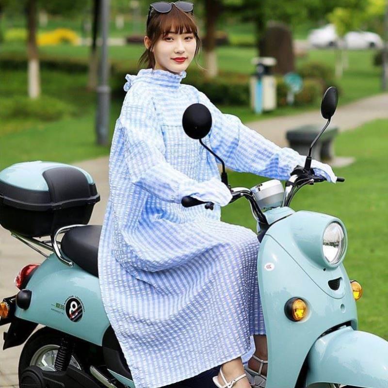 。防晒衣长款全身开衫长款防晒衣帽遮脸一体202新款女式骑电动车