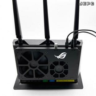 高档华硕RT pro路由散热器温控静风扇信仰灯背夹调速wifi6 AX86U
