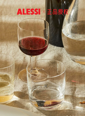 ALESSI/玻璃杯4件套泡茶牛奶咖啡水杯男女家用送礼欧式
