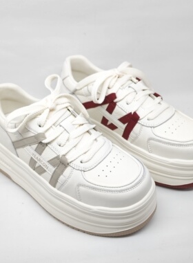 意尔康2026女鞋专柜软面舒适休闲鞋松糕底小白鞋板鞋6171AD15542Y