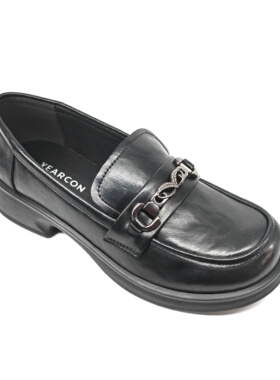 意尔康女鞋2025新款真皮乐福鞋女厚底休闲鞋时尚单鞋5562AB12167Y