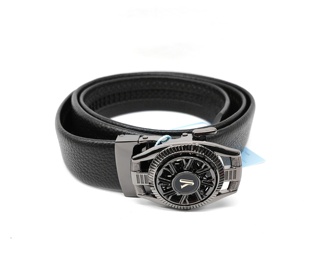 意尔康皮带2025新款时尚百搭自动扣腰带牛皮男士商务休闲55A43365