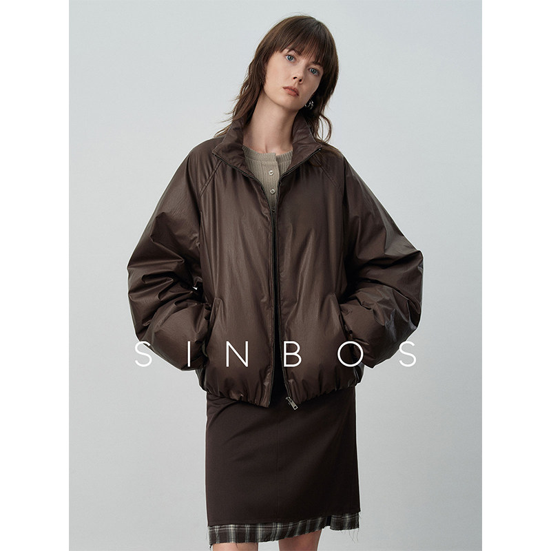 SINBOS中古篝火 哑光涂层90%白鸭绒羽绒服女2024冬季新款加厚外套图片