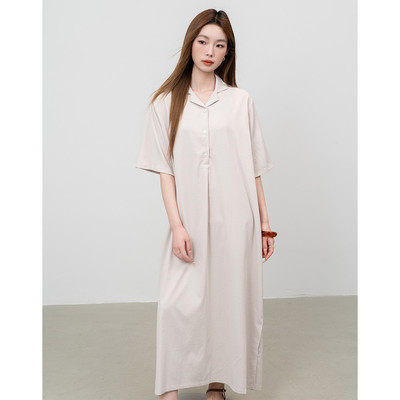 26年连衣裙女精致轻奢气质翻领减龄春夏高级感