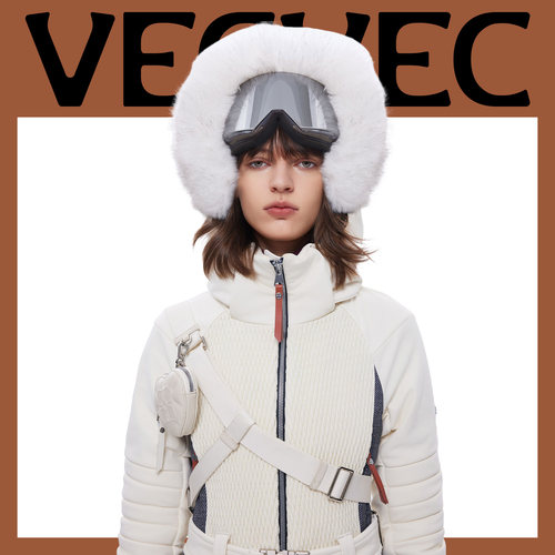 VECVEC滑雪服专业背包可爱手机包拓展户外爱心斜挎包多功能滑雪包