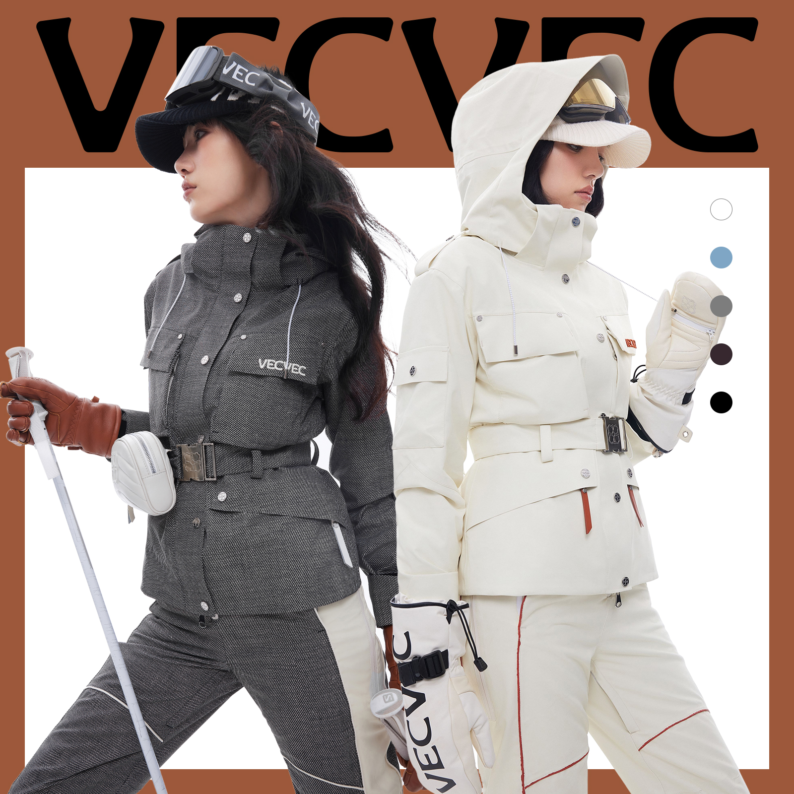 VECVEC单板滑雪服加厚保暖